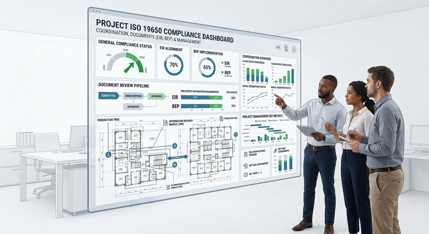BIM Management — EIR, BEP, CDE governance across project lifecycle